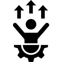 Skilled and unskilled manpower supply icon